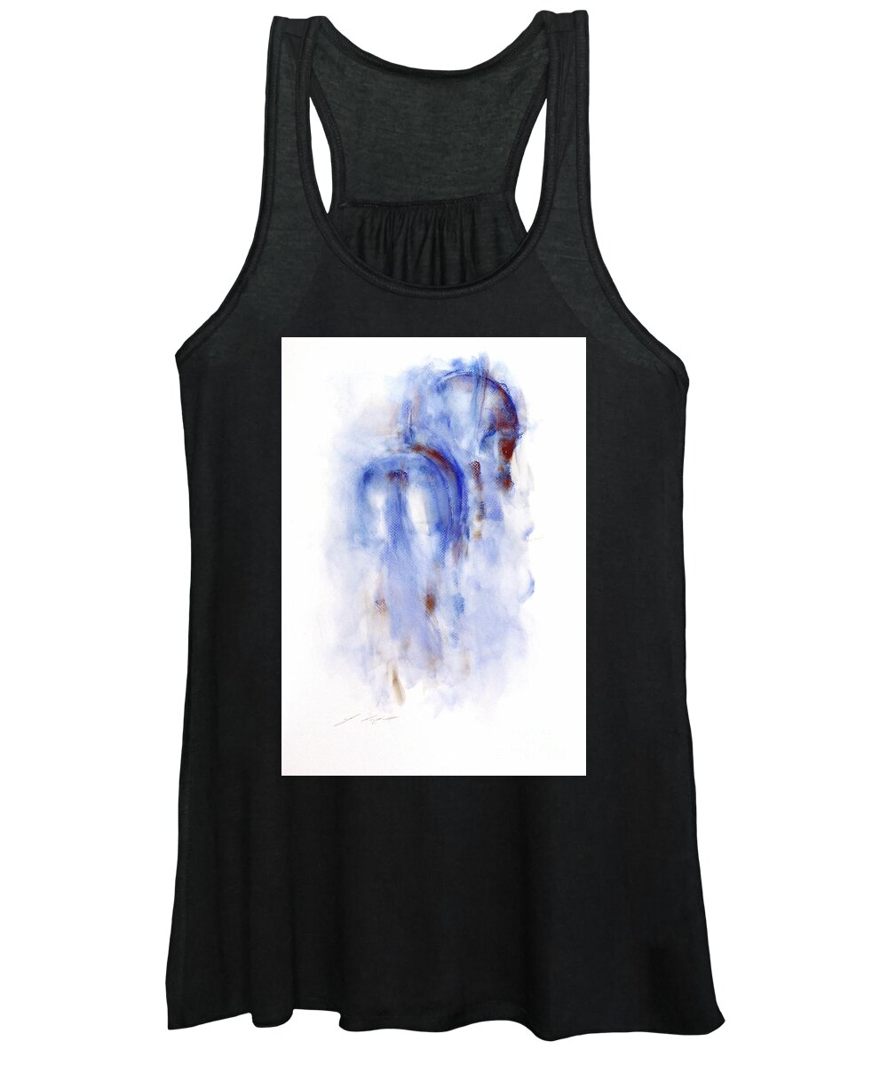 Horse Painting Women's Tank Top featuring the painting Latifa by Janette Lockett