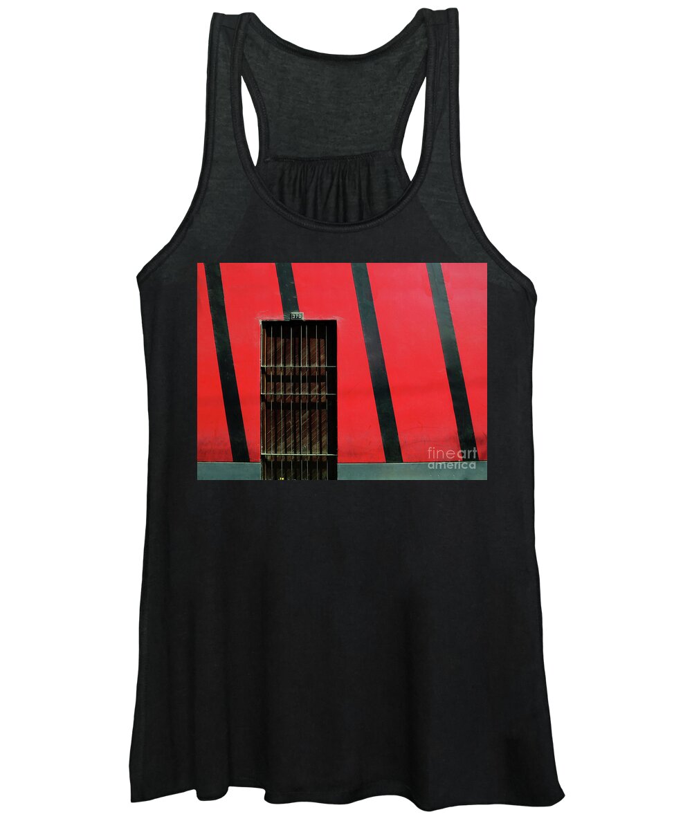 Door Women's Tank Top featuring the photograph Bars and Stripes by Rick Locke - Out of the Corner of My Eye