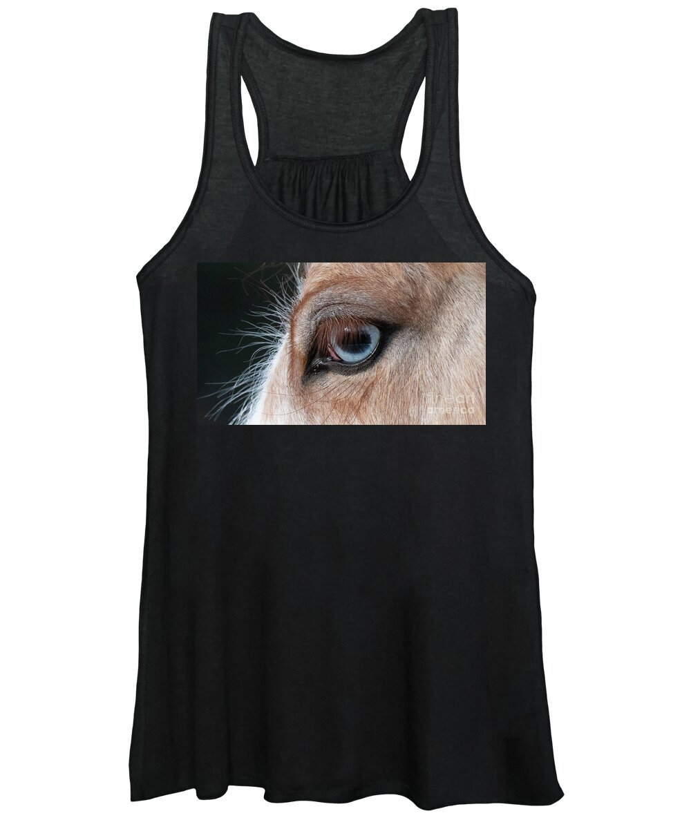 Cute Women's Tank Top featuring the photograph Blue Eye 2 by Shannon Hastings
