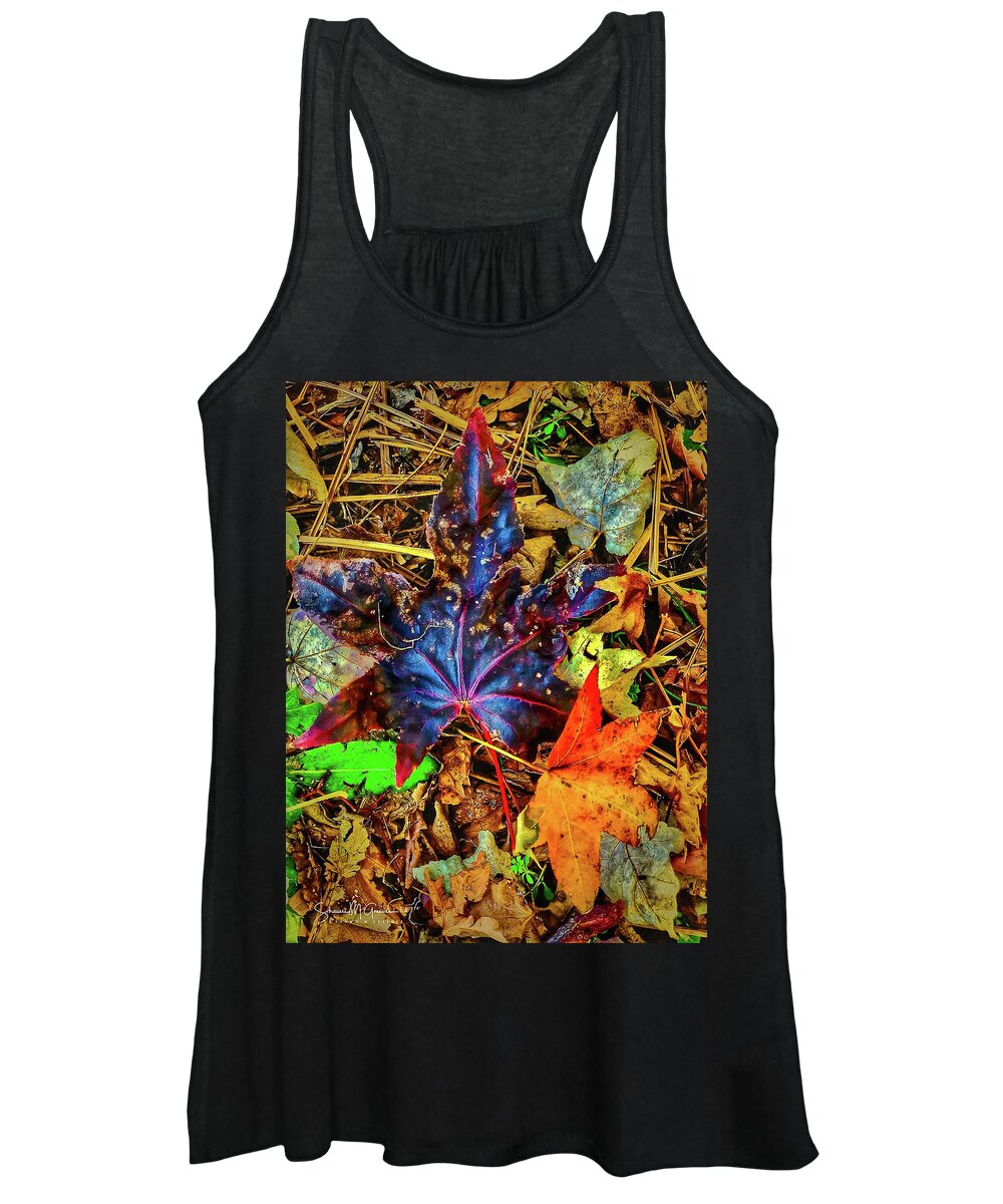 Leaves Women's Tank Top featuring the photograph Color of Autumn by Shawn M Greener