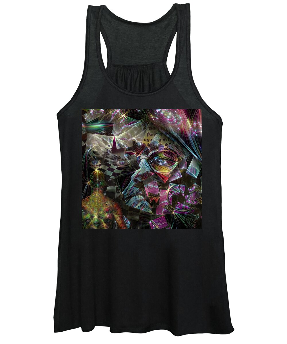 Witness Women's Tank Top featuring the digital art Consciousness by Bruce Rolff