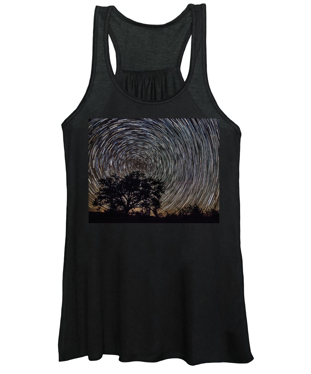 Best Women's Tank Top featuring the photograph Cosmic Campground by Gary Migues