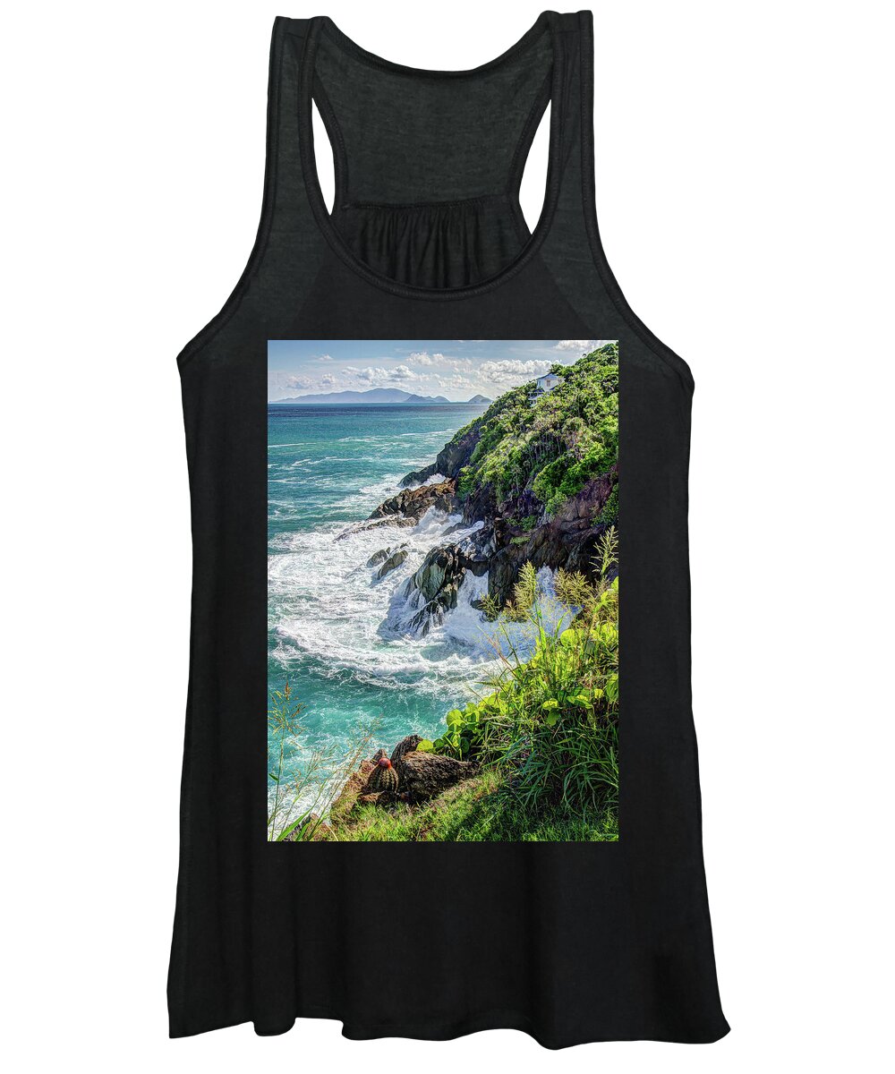 St Thomas Women's Tank Top featuring the photograph Devils Triangle by Gary Felton