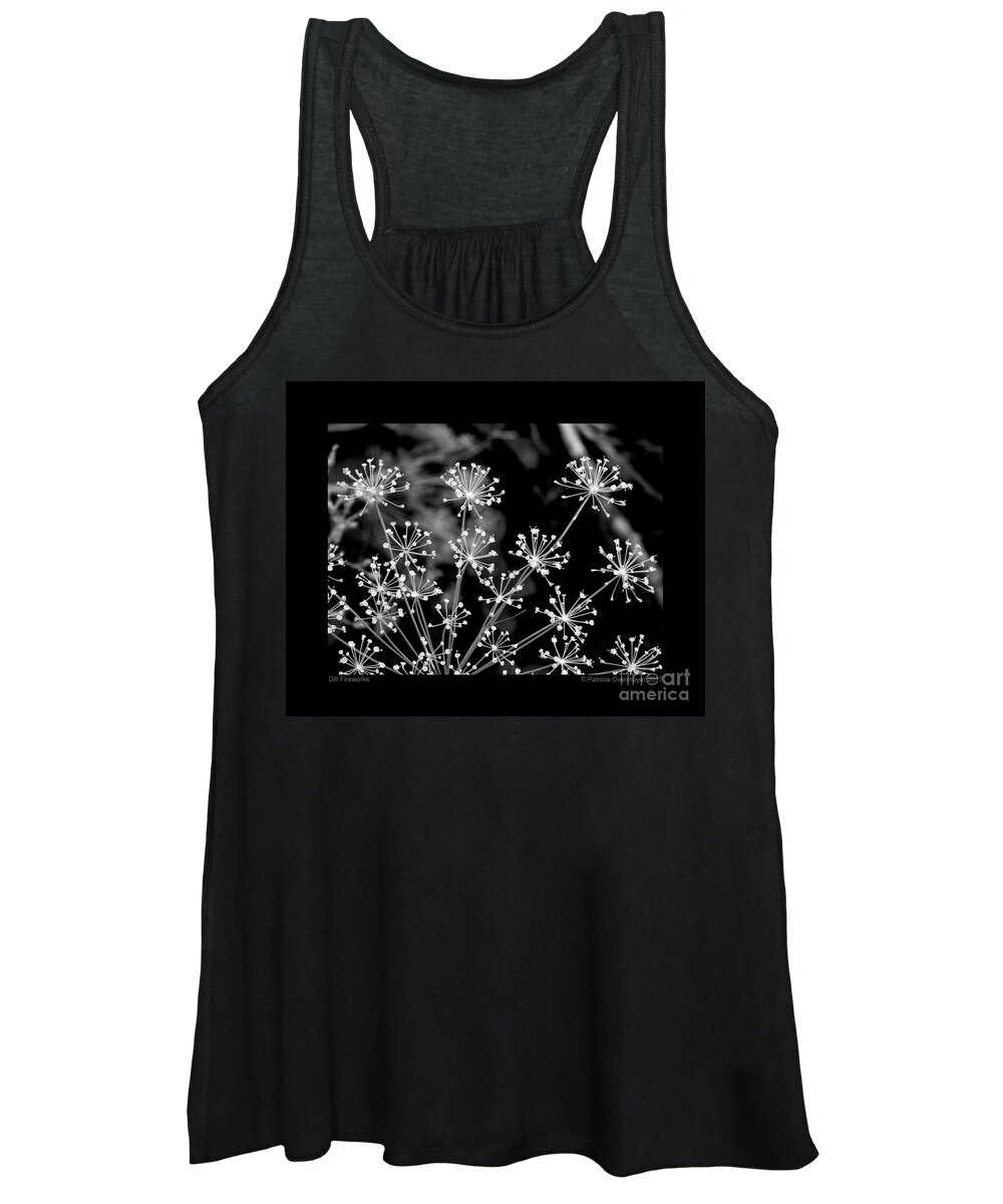 Dill Women's Tank Top featuring the photograph Dill Fireworks by Patricia Overmoyer
