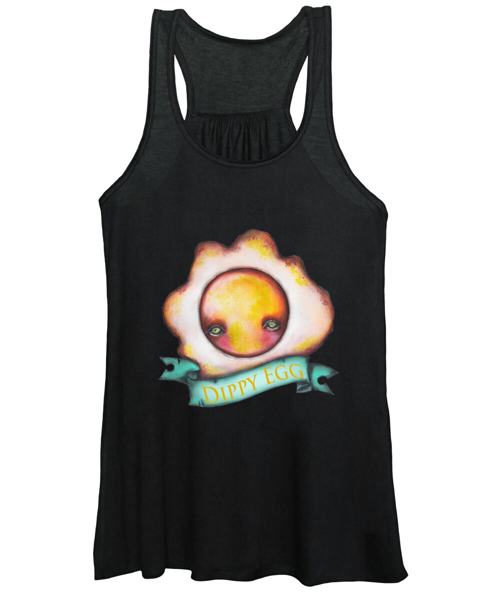Breakfast Women's Tank Top featuring the painting Dippy Egg by Abril Andrade