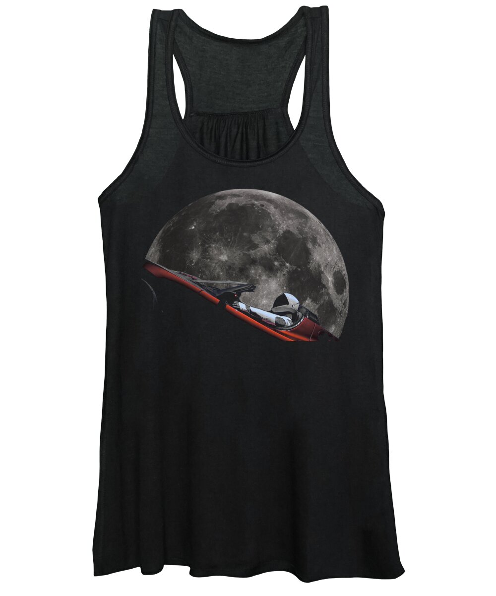 Dont Panic Women's Tank Top featuring the photograph Driving Around The Moon by Megan Miller