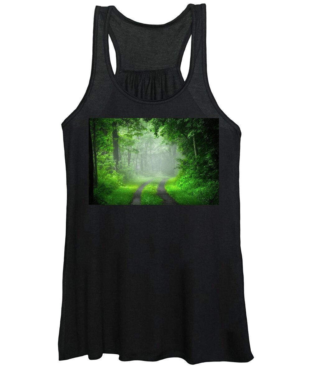 Fog Women's Tank Top featuring the photograph Early Morning Fog by Scott Burd