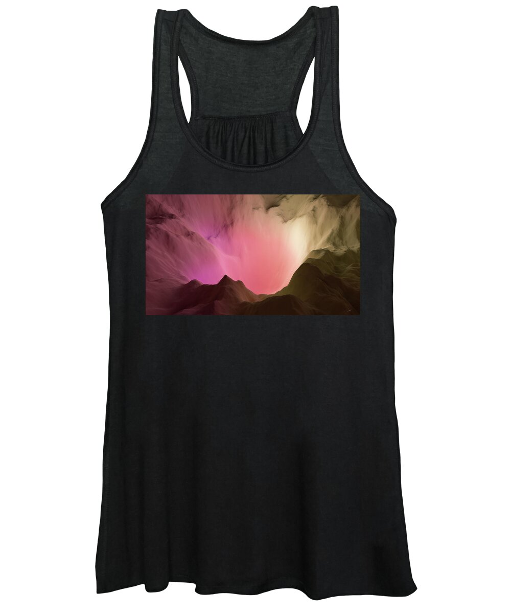 Artificial Intelligence Women's Tank Top featuring the digital art Edge Horizon by Javier Ideami