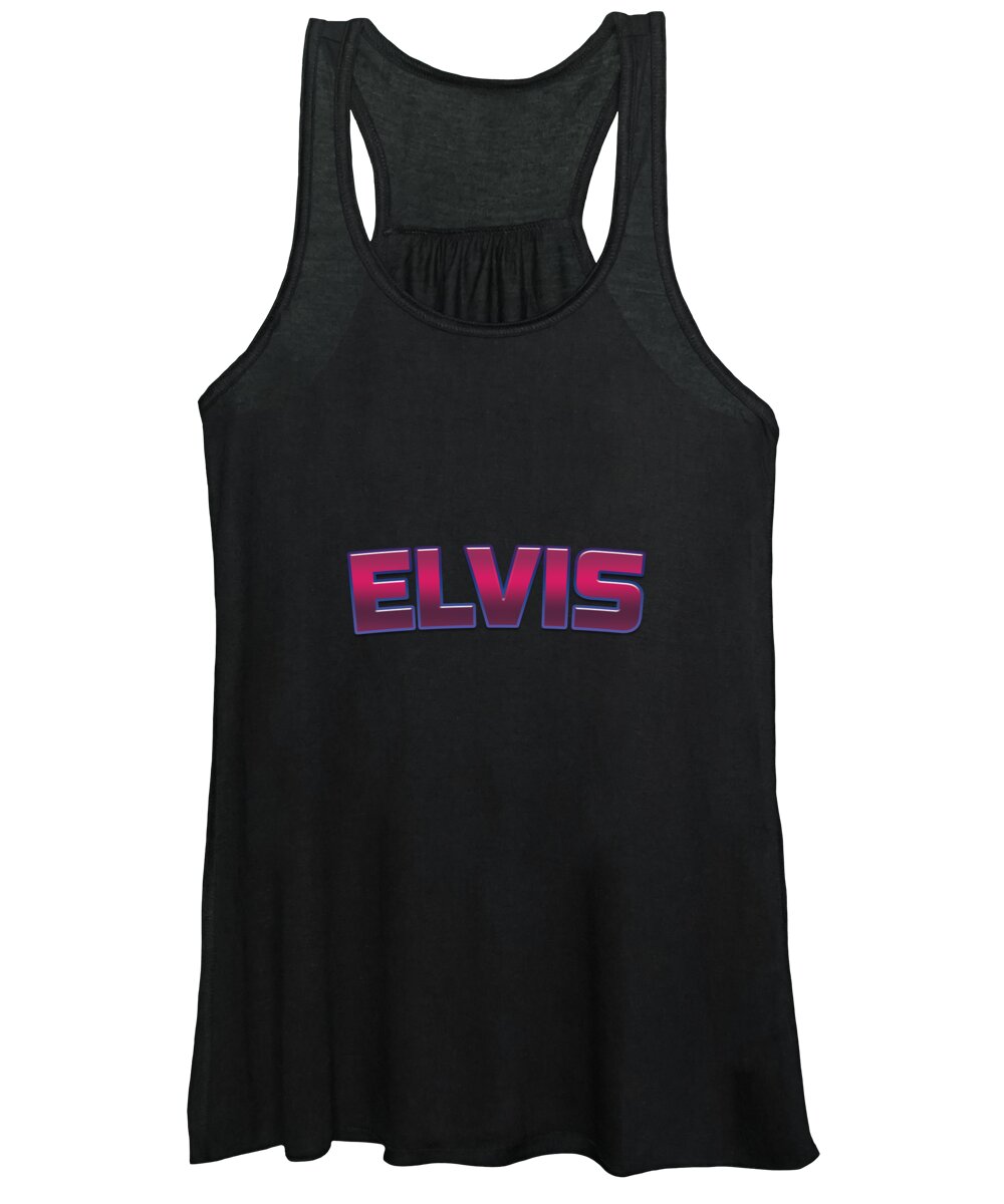 Elvis Women's Tank Top featuring the digital art Elvis #Elvis by TintoDesigns