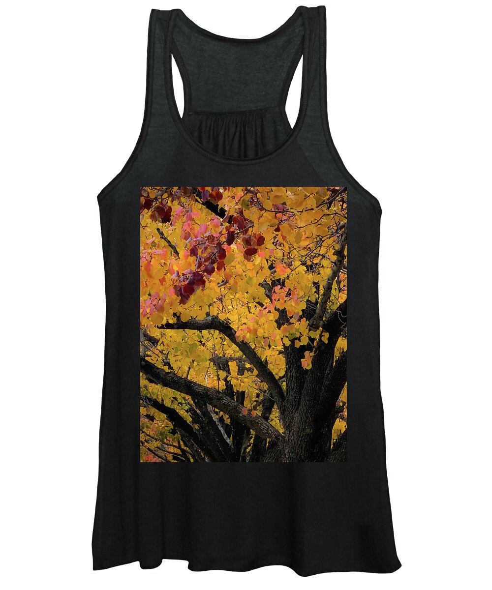 Fall Colors Women's Tank Top featuring the photograph Fall in Carlyle by Lora J Wilson