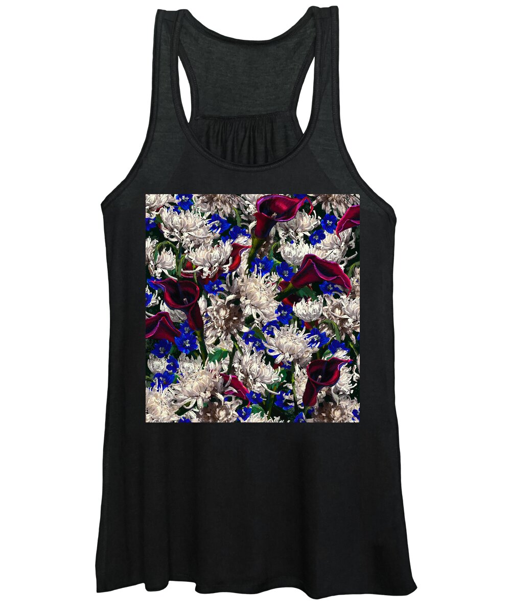 Profusion Women's Tank Top featuring the digital art Festive Profusion by L Diane Johnson