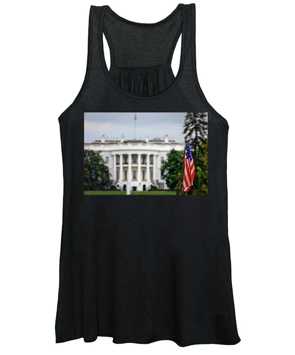Flowers Women's Tank Top featuring the photograph Flag Waving by Bill Chizek