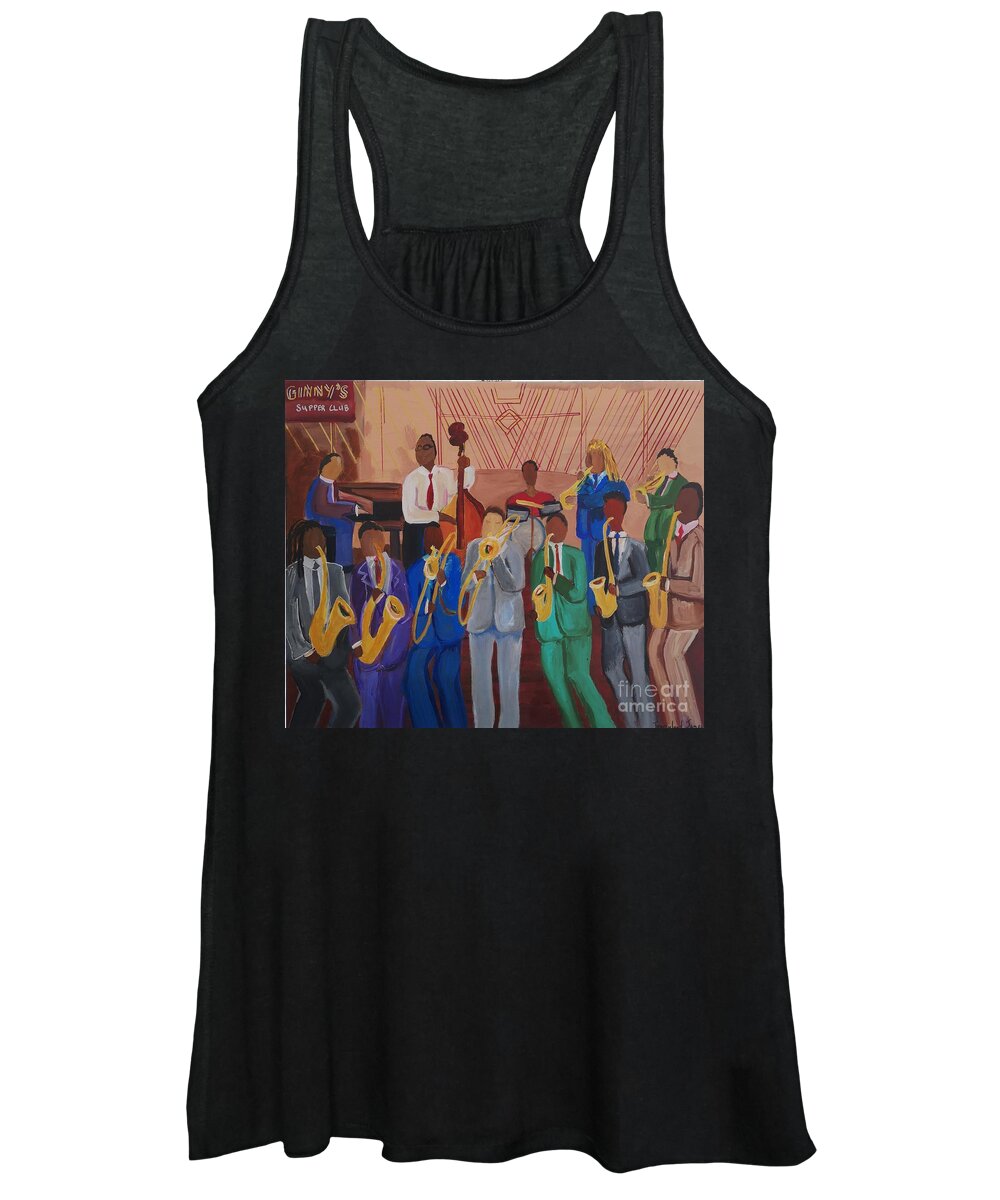 Ginny's Supper Club Women's Tank Top featuring the painting Ginny's Supper Club by Jennylynd James