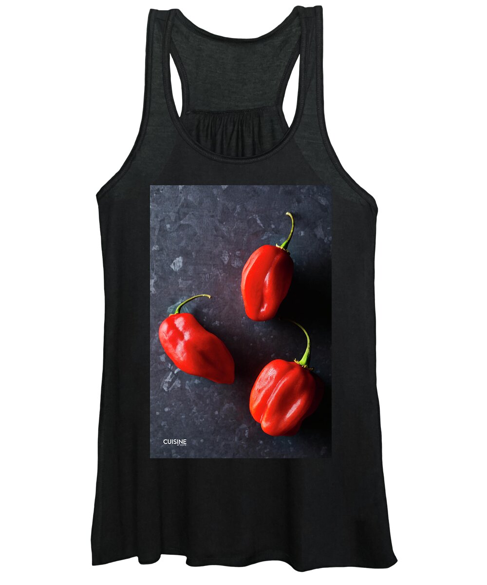 Cuisine At Home Women's Tank Top featuring the photograph Habaneros by Cuisine at Home