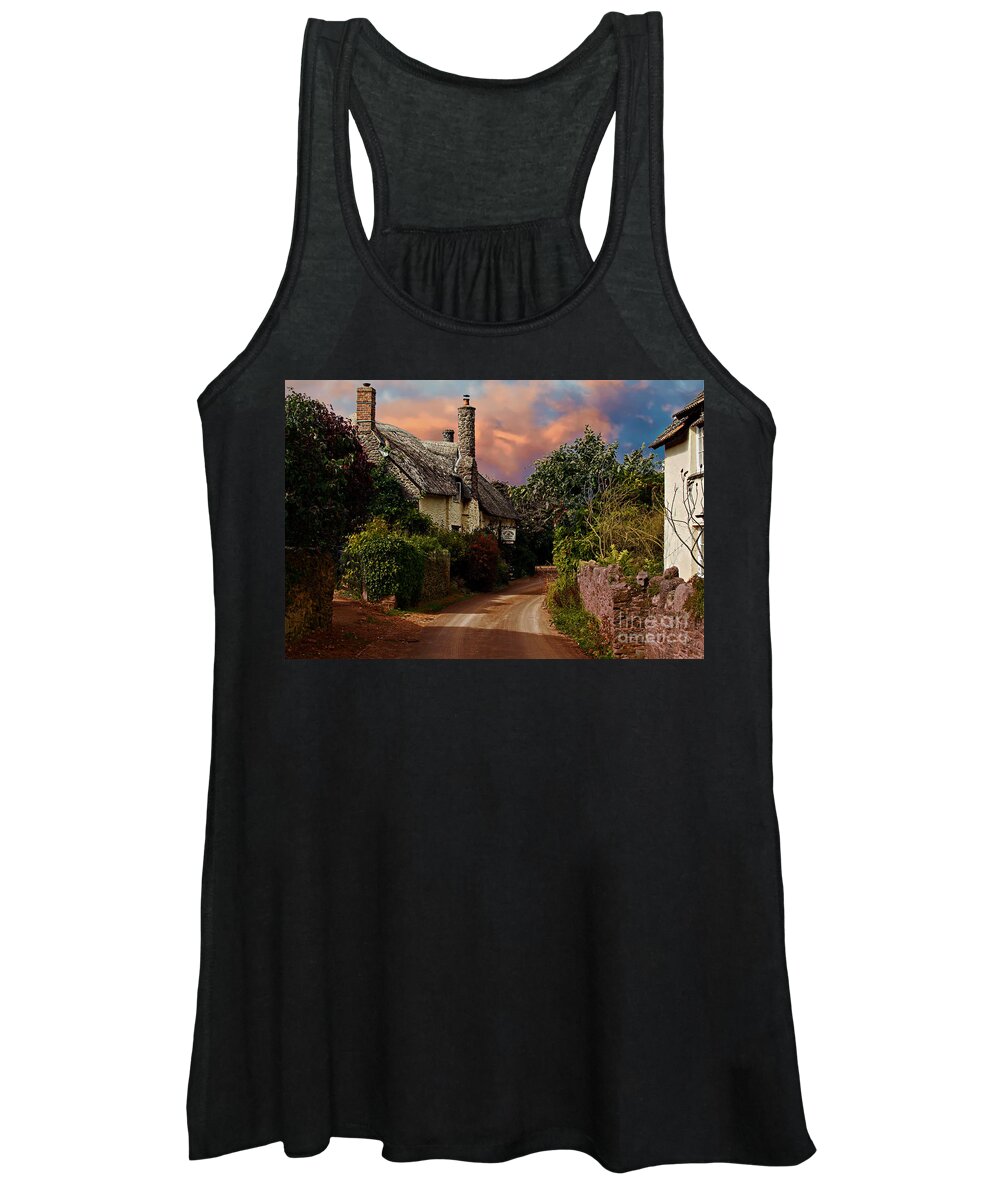 Places Women's Tank Top featuring the photograph High Street Bossingham by Richard Denyer