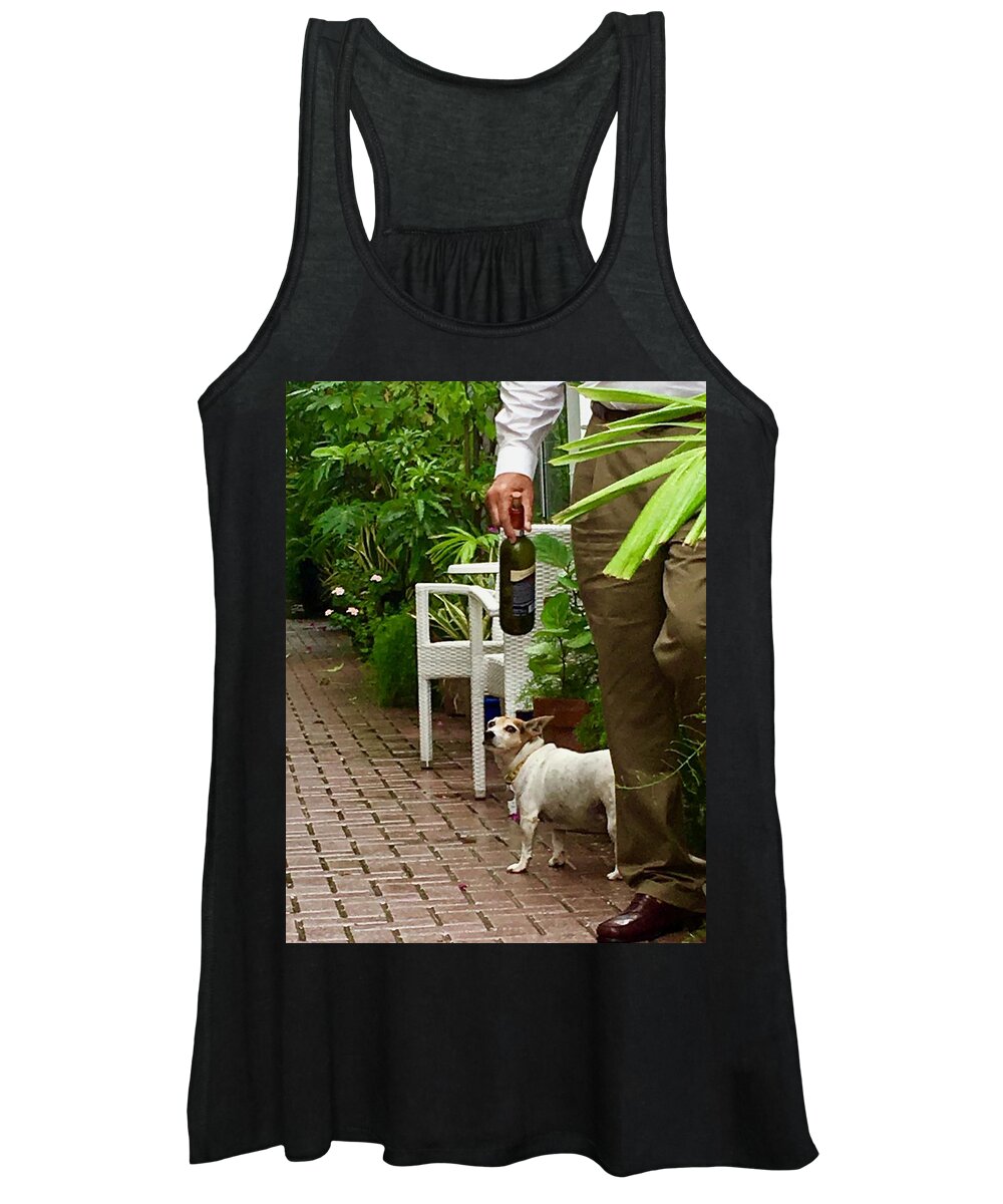 Mad Dog Women's Tank Top featuring the photograph I Know Where You are Going by Debra Grace Addison
