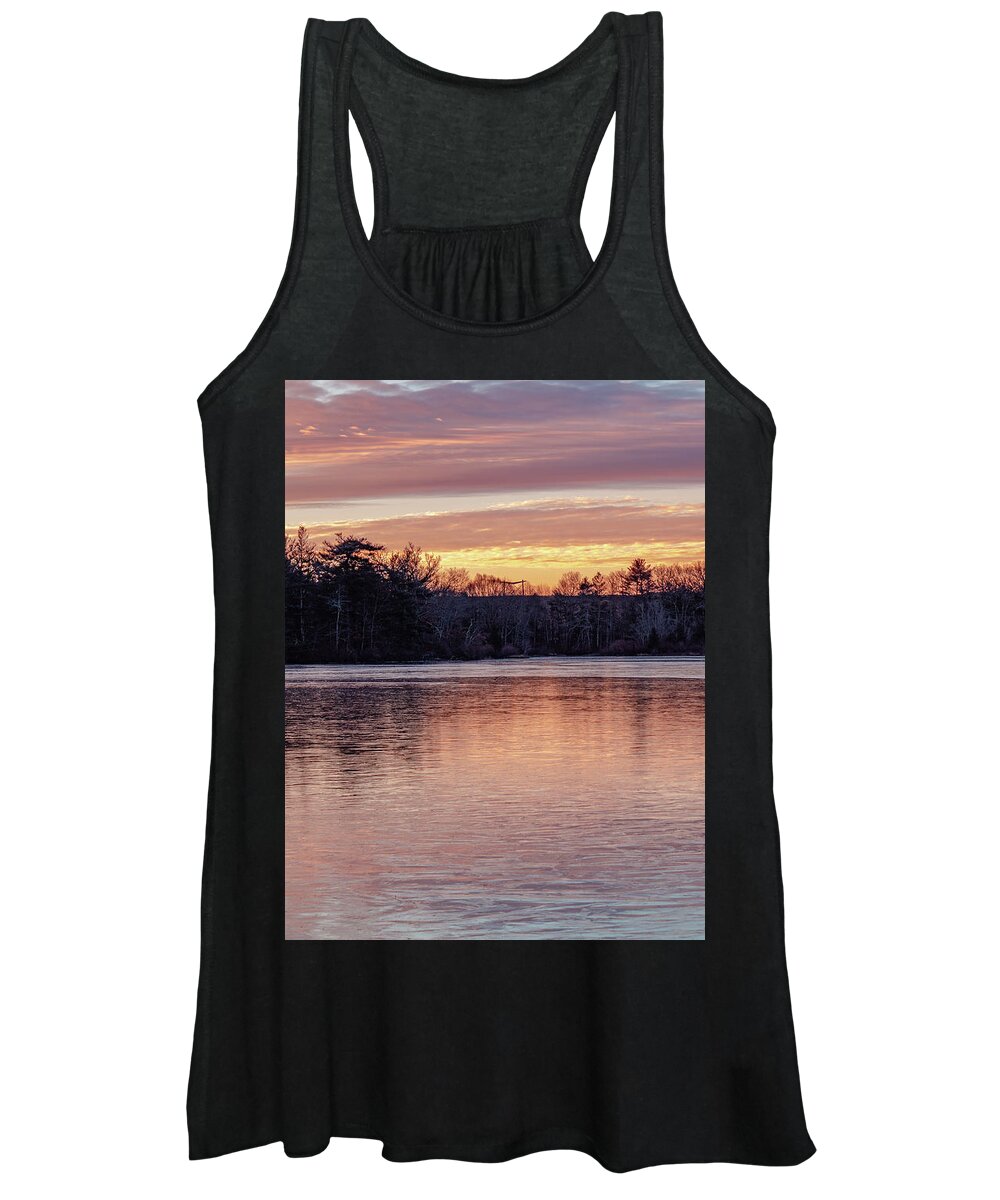Morning Women's Tank Top featuring the photograph Icy Sunrise by William Bretton