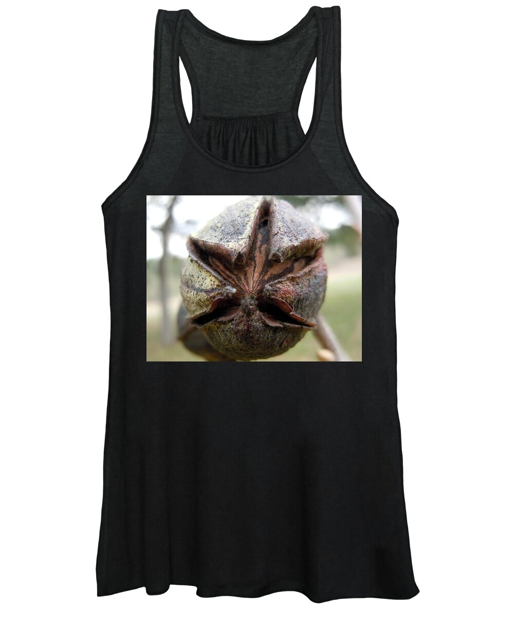 Pecan Women's Tank Top featuring the photograph Mister Pecan by Ivars Vilums