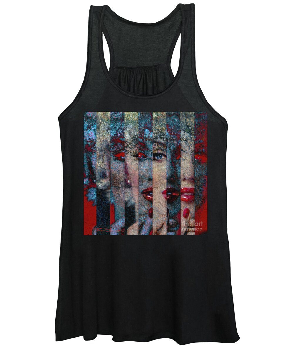 Theo Danella Women's Tank Top featuring the painting MMarilyn 132 Q SIS by Theo Danella