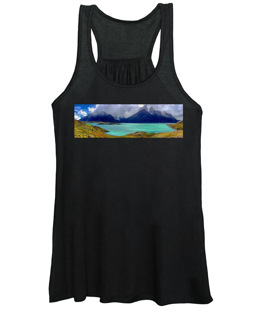 Home Women's Tank Top featuring the photograph Patagonia Glacial Lake by Richard Gehlbach