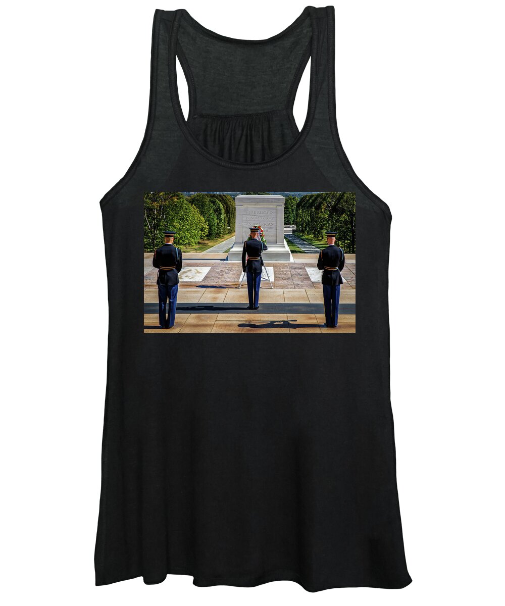 Arlington Women's Tank Top featuring the photograph Respect by Bill Chizek