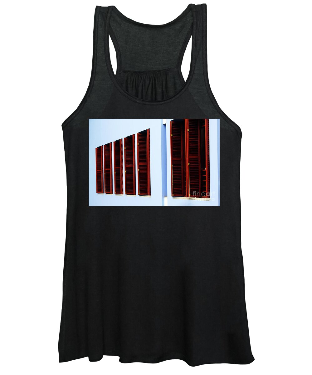 Windows Women's Tank Top featuring the photograph Shuttered by Rick Locke - Out of the Corner of My Eye