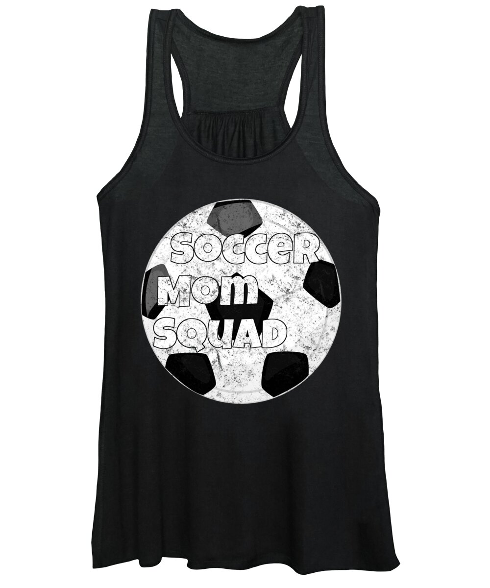 Baseball Lover Women's Tank Top featuring the digital art Soccer Mom Squad by Lin Watchorn