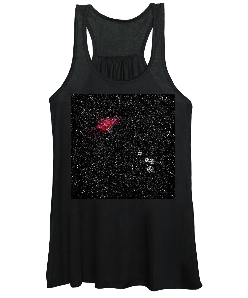 Neil Armstrong Women's Tank Top featuring the painting Space Odyssey by David Arrigoni