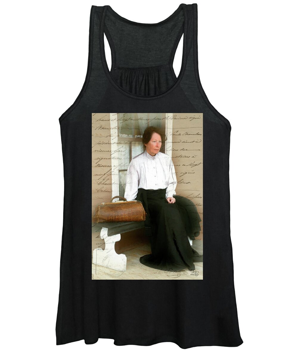 Bench Women's Tank Top featuring the photograph Stephanie by Debra Boucher