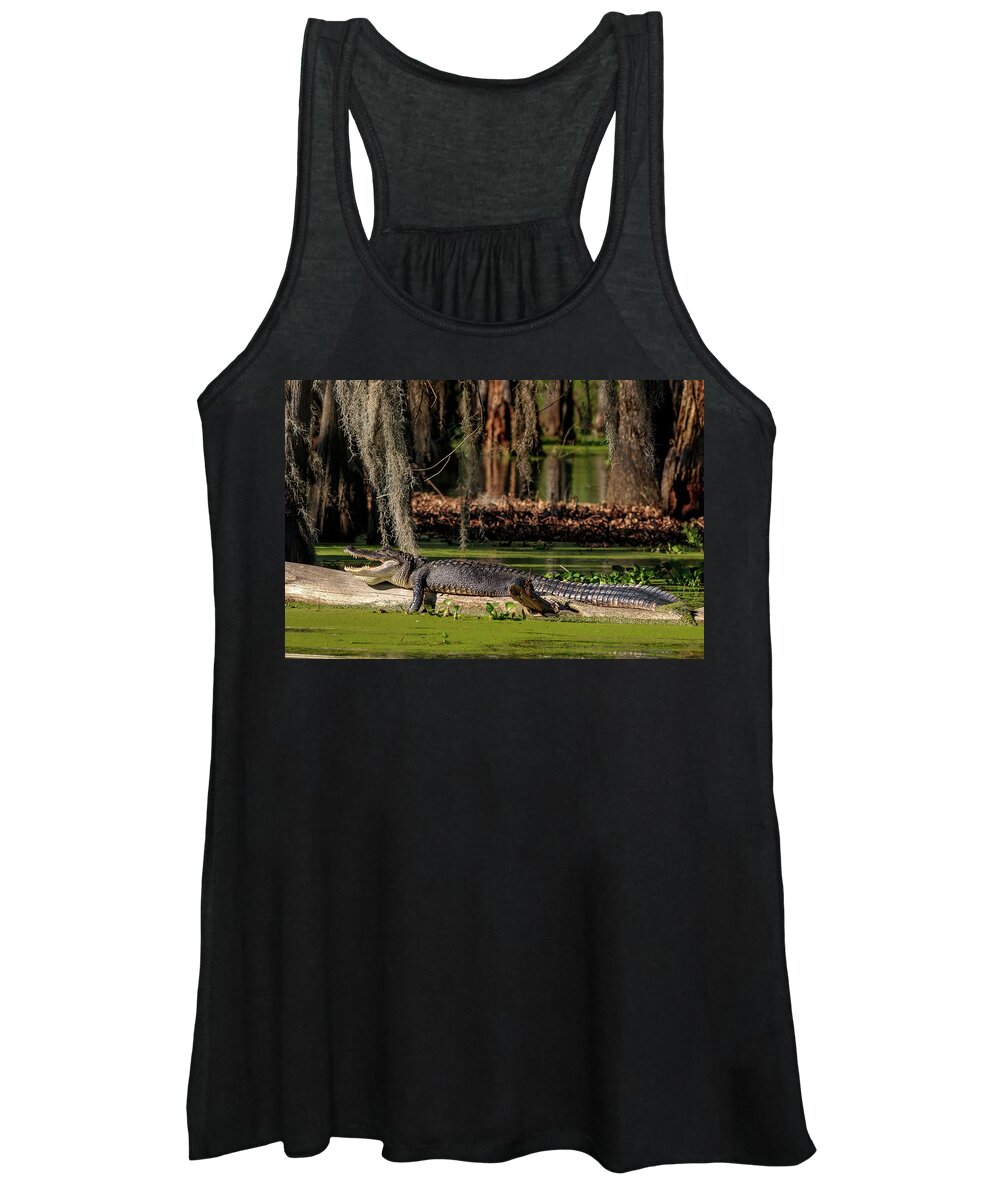 Wildlife Women's Tank Top featuring the photograph Swamp Gator by JASawyer Imaging