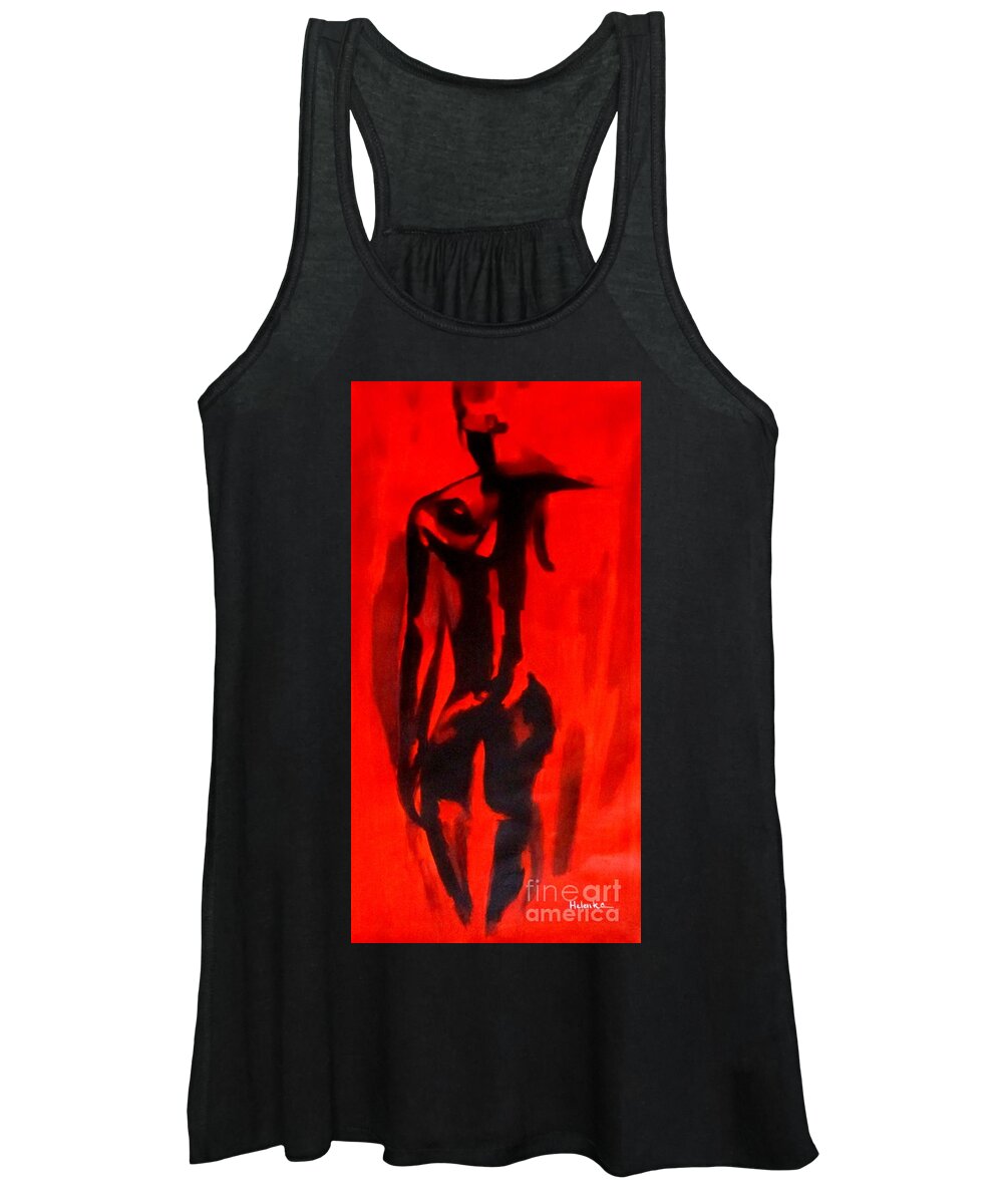 Affordable Original Art Women's Tank Top featuring the painting Transcendent by Helena Wierzbicki