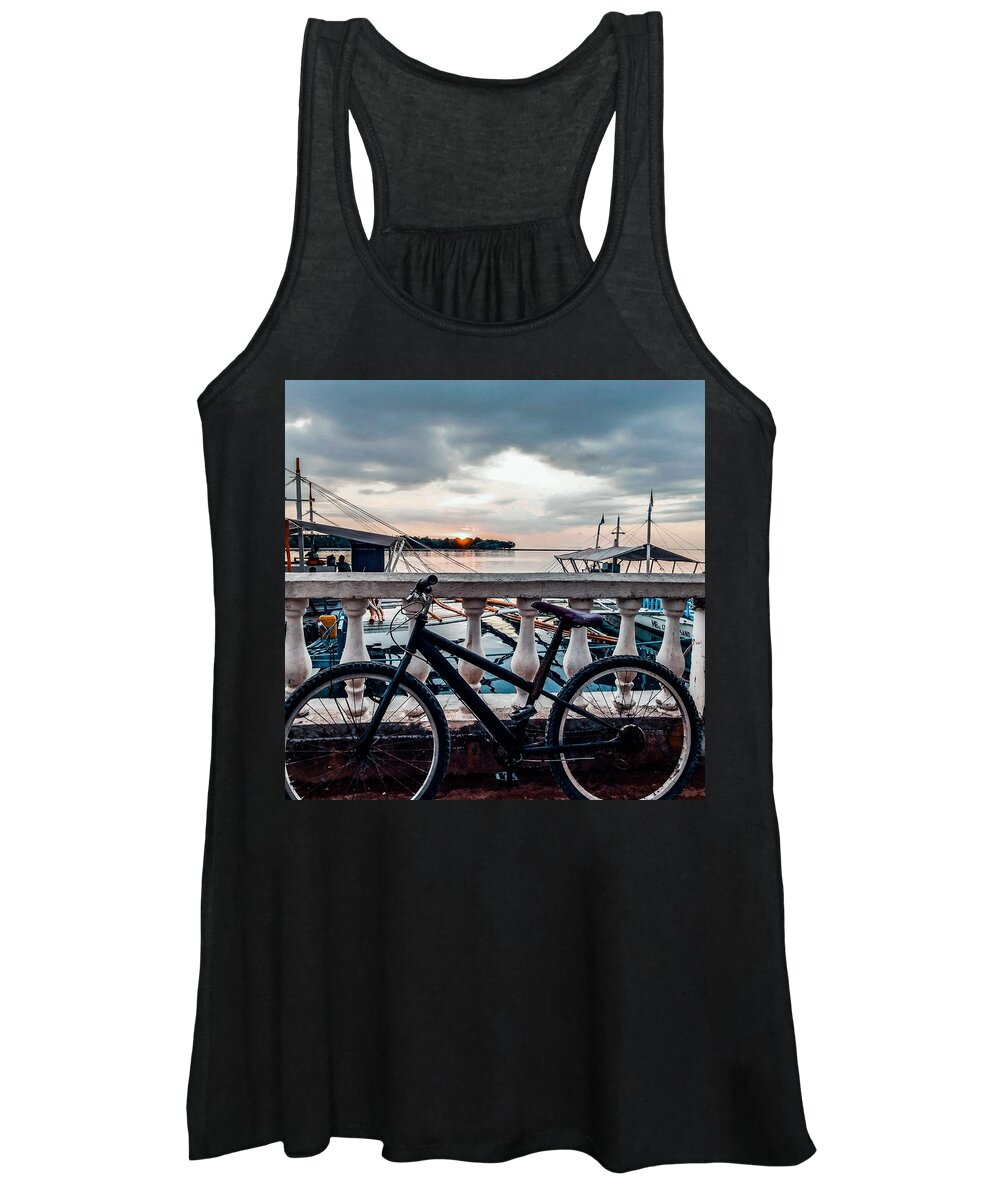 Bike Women's Tank Top featuring the photograph Traveller's point by Dynz Abejero