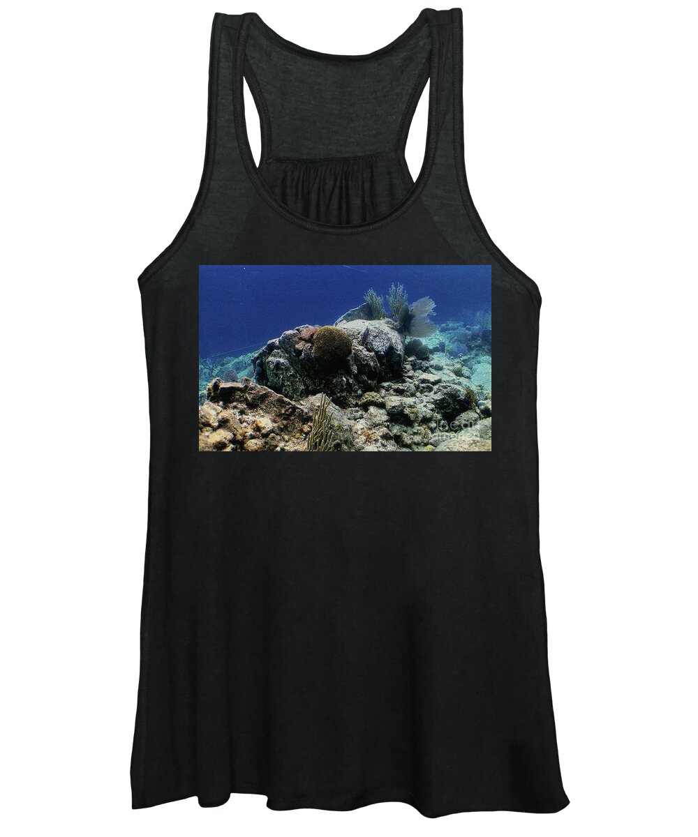 Underwater In St. Thomas Women's Tank Top featuring the photograph Underwater In St. Thomas by Barbra Telfer