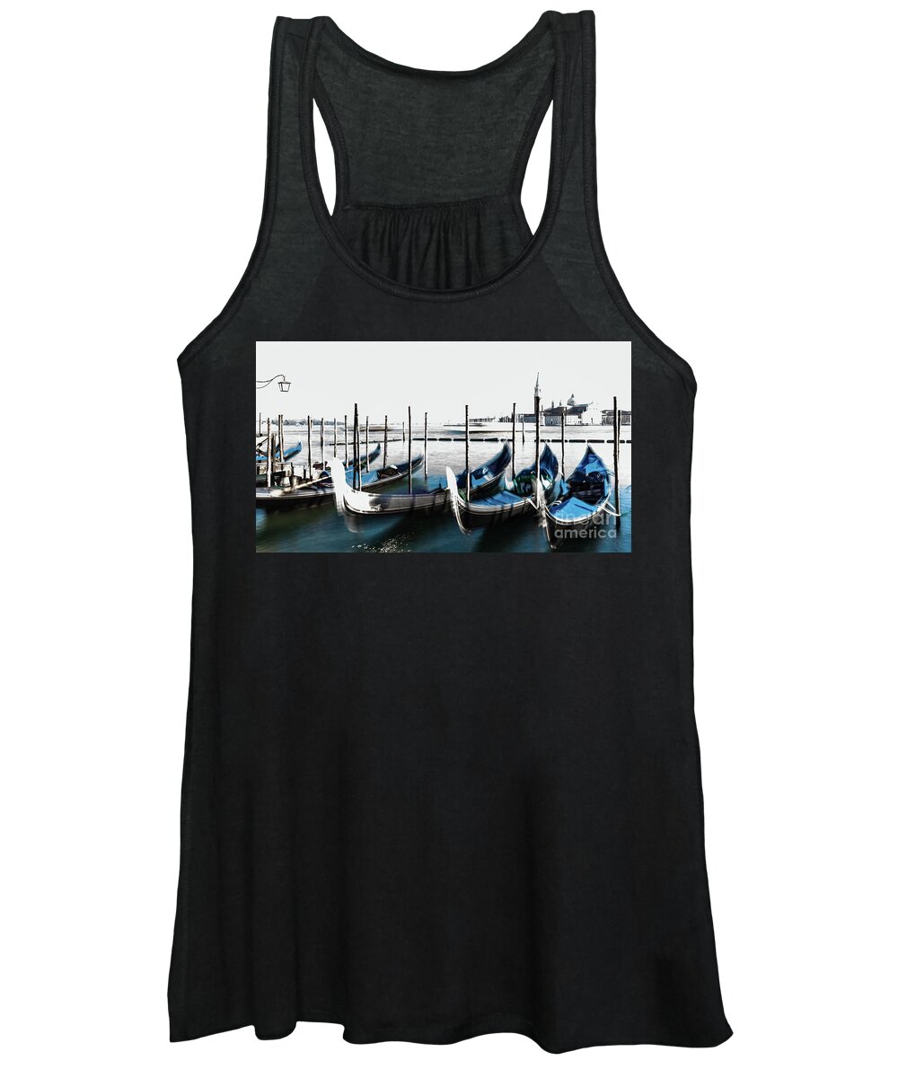 Gondola Women's Tank Top featuring the photograph Venezia high-key, Italy by Lyl Dil Creations