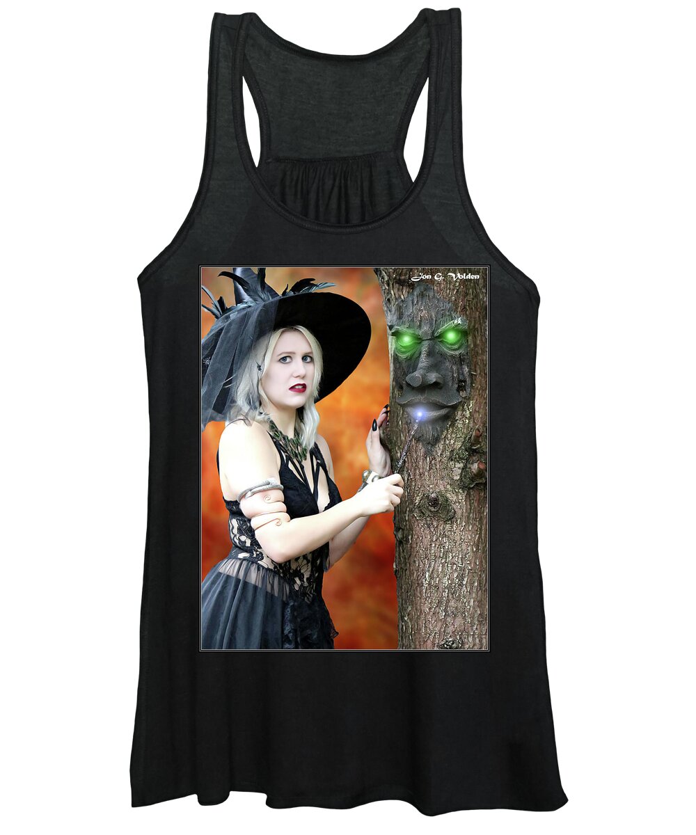Witch Women's Tank Top featuring the photograph Witch Wood by Jon Volden