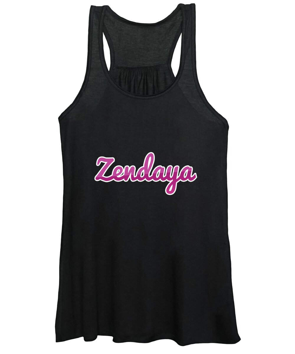 Zendaya Women's Tank Top featuring the digital art Zendaya #Zendaya by TintoDesigns