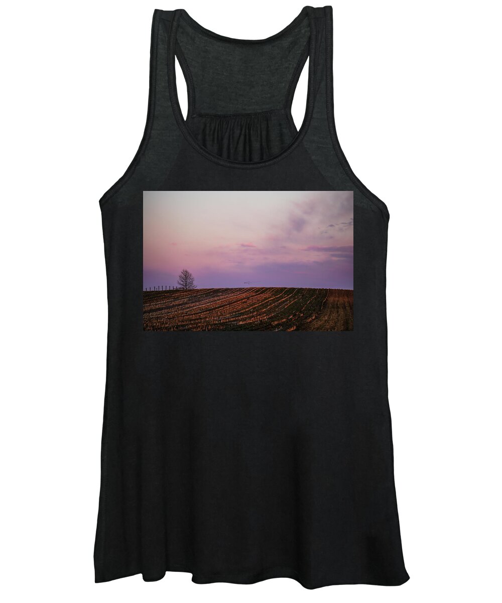 Rural Landscape Women's Tank Top featuring the photograph Lavender Crest #1 by Tana Reiff