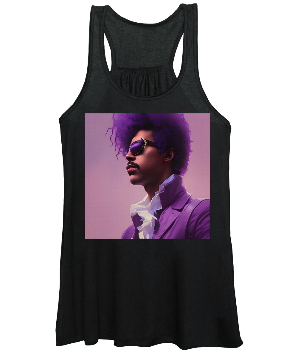 Prince Women's Tank Top featuring the digital art Legend #1 by Mal Bray