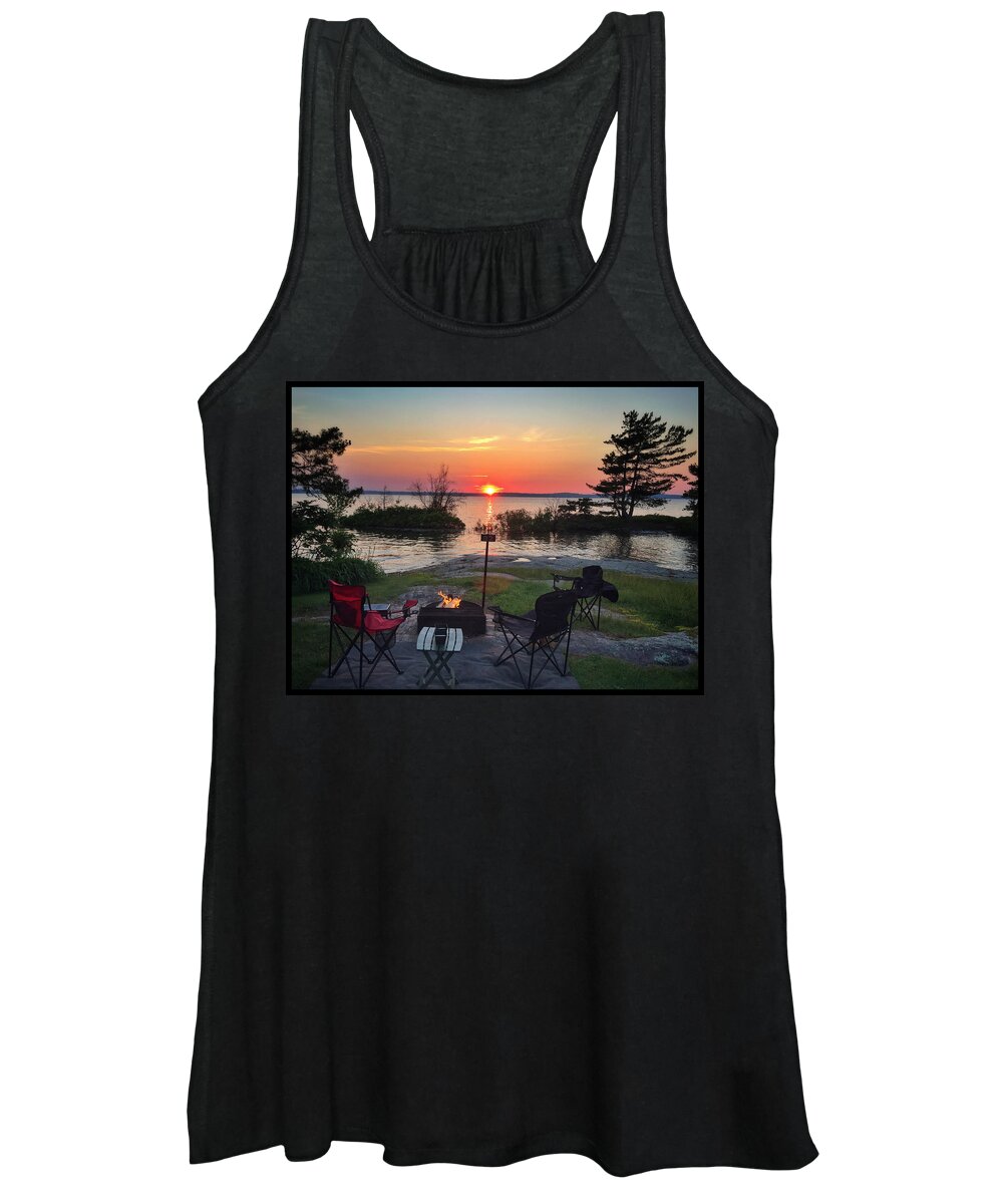 Camp Women's Tank Top featuring the photograph Sunset on 92 #1 by Robert Dann