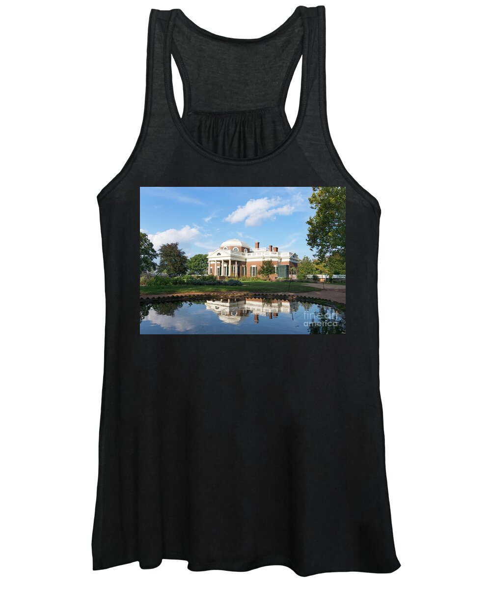 America Women's Tank Top featuring the photograph Thomas Jefferson's house, Monticello #1 by Bryan Attewell