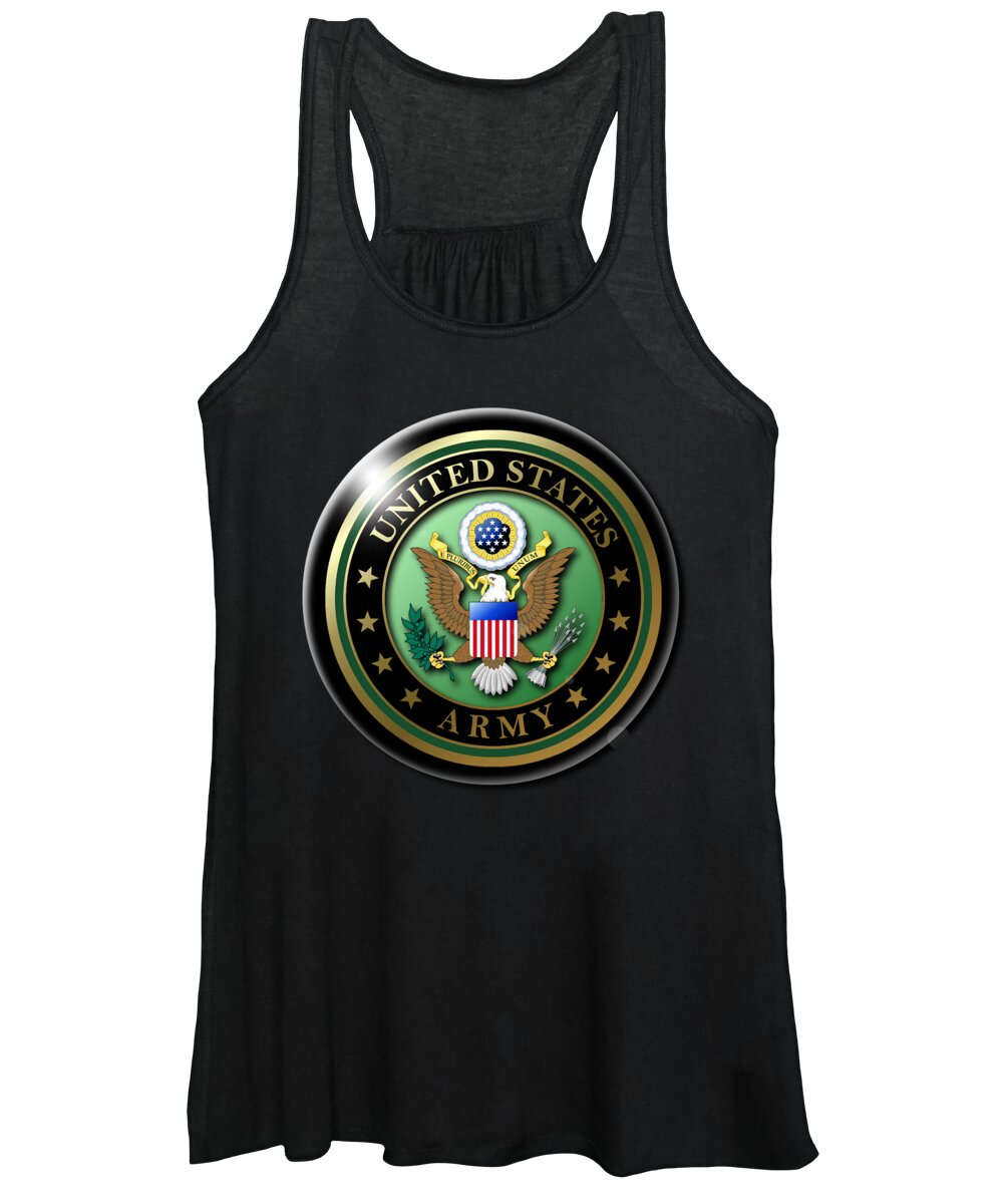 Us Women's Tank Top featuring the digital art US Army #1 by Bill Richards