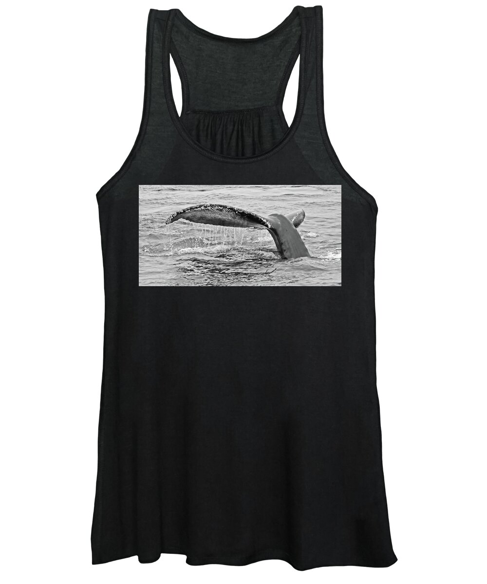 Women's Tank Top featuring the photograph Whale Tail #1 #1 by Carla Brennan