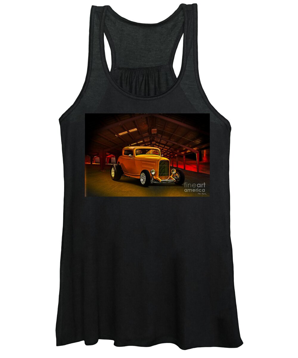 1932 Ford Coupe Women's Tank Top featuring the photograph 1932 Ford 'Golden Oldie' Coupe by Dave Koontz
