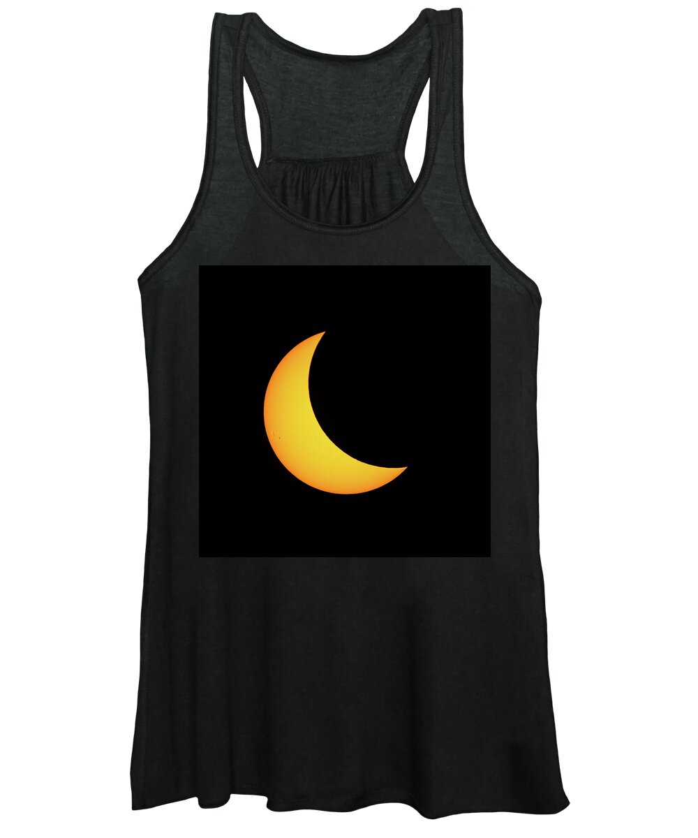 Solar Eclipse Women's Tank Top featuring the photograph Partial Solar Eclipse #3 by David Beechum