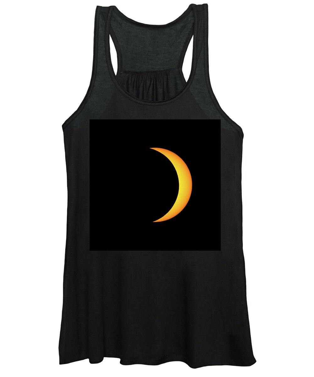 Solar Eclipse Women's Tank Top featuring the photograph Partial Solar Eclipse #2 by David Beechum