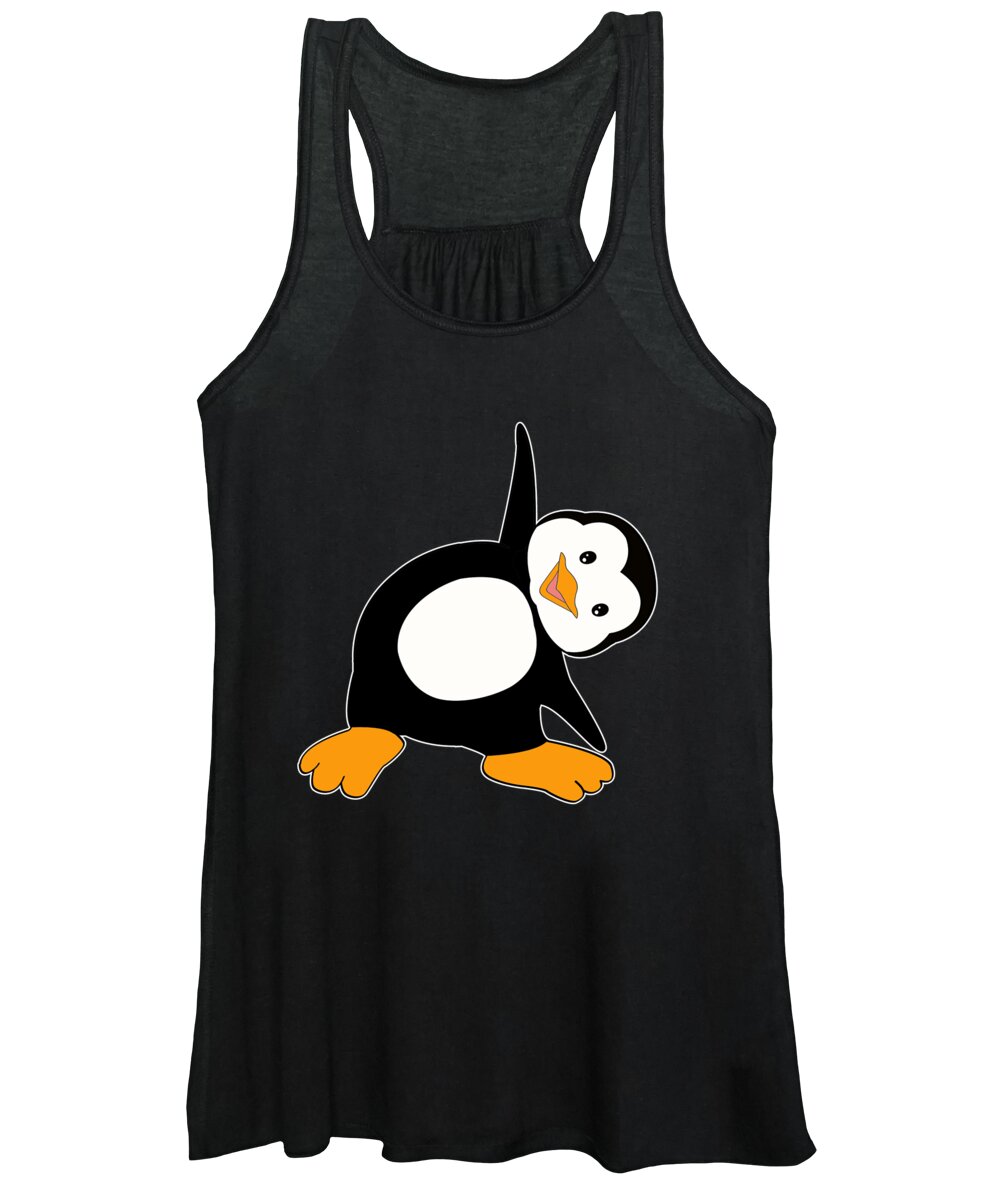 Cute Penguin Yoga lover Gift Yoga Teacher bird #7 Women's Tank Top
