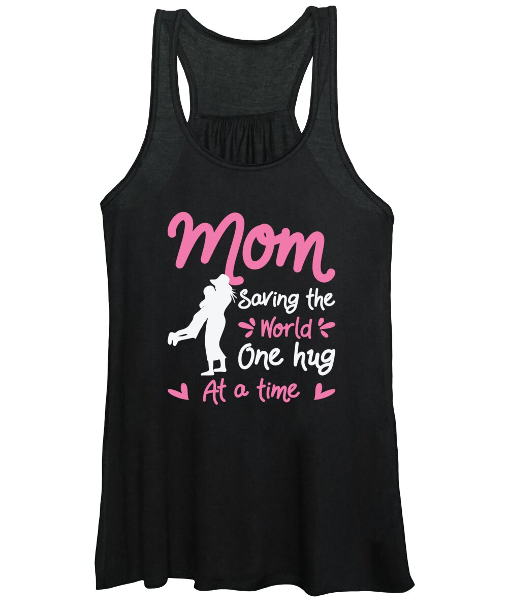 Mothers Day Women's Tank Top featuring the digital art Mothers Day Super Mom Superhero Grandma Heroine #7 by Toms Tee Store