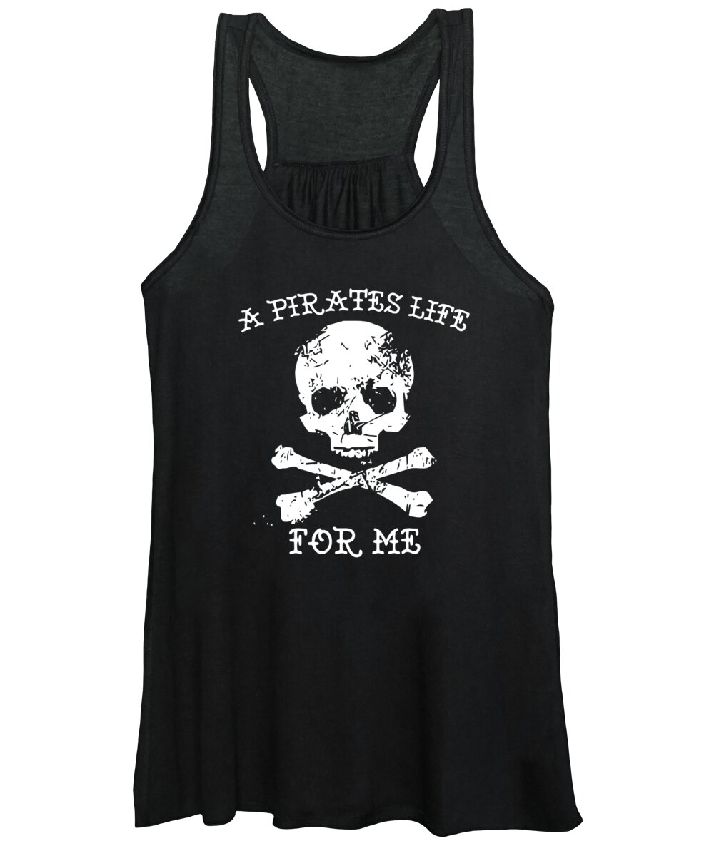 Halloween Women's Tank Top featuring the digital art A Pirates Life For Me by Jacob Zelazny