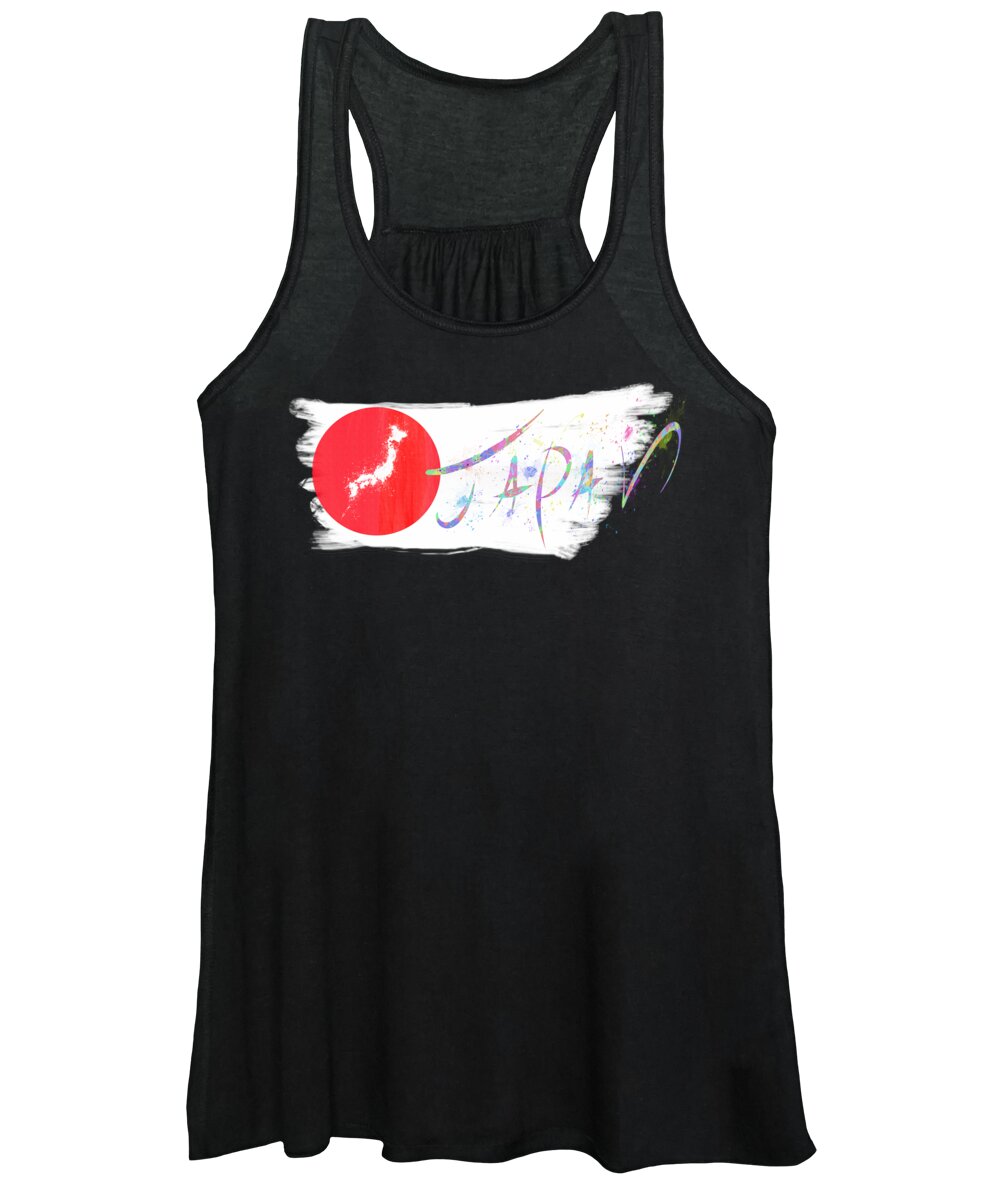 Poster Women's Tank Top featuring the photograph Abstract Japan Painted by Stefano Senise