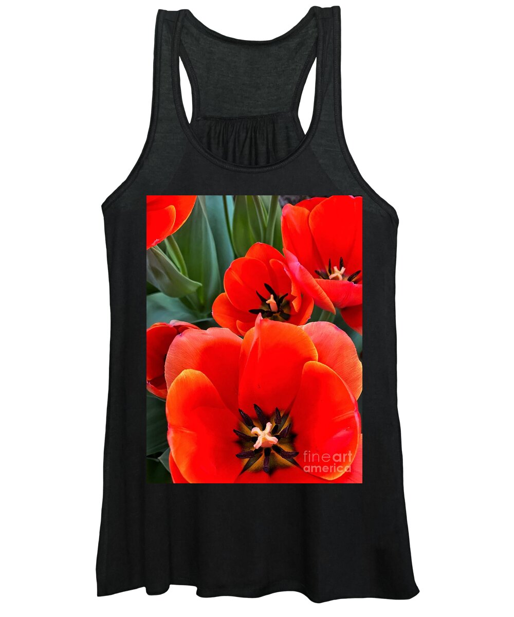 Color Women's Tank Top featuring the photograph Ad Rem Tulips by Jeanette French